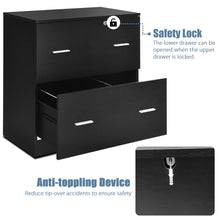 Load image into Gallery viewer, Gymax 2-Drawer Lateral File Cabinet for Letter, Legal Size w/Lock Office Home
