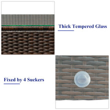 Load image into Gallery viewer, Gymax 3PCS Rattan Patio Outdoor Conversation Furniture Set w/ Navy Cushions