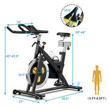 Load image into Gallery viewer, Gymax Belt Drive Stationary Bike Indoor Magnetic Exercise Bike Cardio Fitness