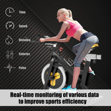 Load image into Gallery viewer, Gymax Belt Drive Stationary Bike Indoor Magnetic Exercise Bike Cardio Fitness
