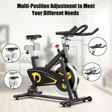 Load image into Gallery viewer, Gymax Belt Drive Stationary Bike Indoor Magnetic Exercise Bike Cardio Fitness