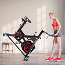 Load image into Gallery viewer, Gymax Exercise Magnetic Bike Stationary Belt Drive Bicycle Cardio Cycling Bike
