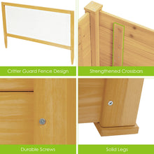 Load image into Gallery viewer, Gymax Raised Garden Bed Guard Fence Wooden Garden Box with 9 Grids & Critter
