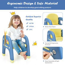 Load image into Gallery viewer, Gymax Kids Dinosaur Table and Chair Set Activity Study Desk w/ Building Blocks
