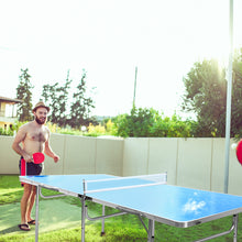 Load image into Gallery viewer, Gymax Folding Table Tennis Table Portable Ping Pong Table w/ 2 Paddles & 2 Balls