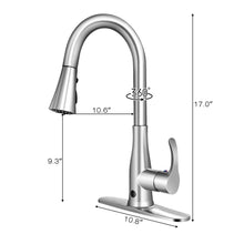 Load image into Gallery viewer, Gymax Touchless Kitchen Faucet 360?? Swivel Single Handle Sensor 3 Mode Sprayer