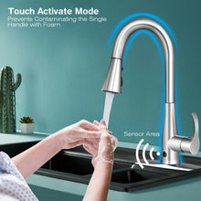 Load image into Gallery viewer, Gymax Touchless Kitchen Faucet 360?? Swivel Single Handle Sensor 3 Mode Sprayer
