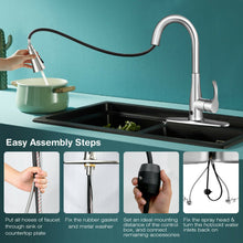 Load image into Gallery viewer, Gymax Touchless Kitchen Faucet 360?? Swivel Single Handle Sensor 3 Mode Sprayer