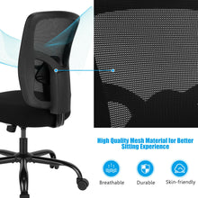 Load image into Gallery viewer, Gymax 400LBS Mesh Big & Tall Office Chair Swivel Task Chair w/ Lumbar Support