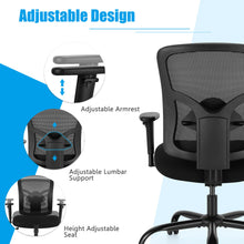 Load image into Gallery viewer, Gymax 400LBS Mesh Big & Tall Office Chair Swivel Task Chair w/ Lumbar Support