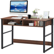 Load image into Gallery viewer, Gymax Home Office Computer Desk 2 Drawers Makeup Vanity Console Table Vintage