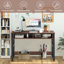 Load image into Gallery viewer, Gymax Home Office Computer Desk 2 Drawers Makeup Vanity Console Table Vintage