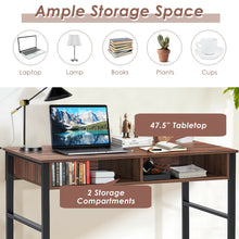 Load image into Gallery viewer, Gymax Home Office Computer Desk 2 Drawers Makeup Vanity Console Table Vintage