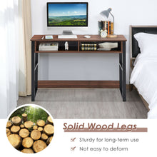 Load image into Gallery viewer, Gymax Home Office Computer Desk 2 Drawers Makeup Vanity Console Table Vintage