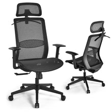Load image into Gallery viewer, Gymax High Back Mesh Office Chair Swivel Executive Chair w/ Lumbar Support