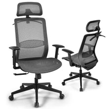 Load image into Gallery viewer, Gymax High Back Mesh Office Chair Swivel Executive Chair w/ Lumbar Support