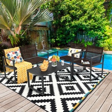 Load image into Gallery viewer, Gymax 4PCS Patio Conversation Furniture Set Yard Garden Outdoor w/ Coffee Table