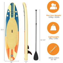 Load image into Gallery viewer, Gymax 10ft Inflatable Stand-Up Paddle Board Non-Slip Deck Surfboard w/ Hand Pump