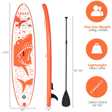 Load image into Gallery viewer, Gymax 10' Inflatable Stand-Up Paddle Board Non-Slip Deck Surfboard w/ Hand Pump