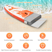Load image into Gallery viewer, Gymax 10' Inflatable Stand-Up Paddle Board Non-Slip Deck Surfboard w/ Hand Pump