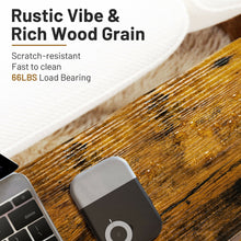 Load image into Gallery viewer, Gymax 2PCS Industrial End Side Table Nightstand with Mesh Holder Rustic Brown