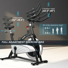 Load image into Gallery viewer, Gymax 30Lbs Magnetic Stationary Training Bike Stationary Belt Drive Bicycle