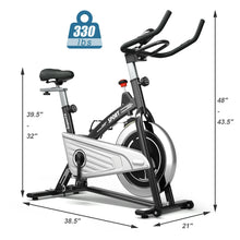 Load image into Gallery viewer, Gymax 30Lbs Stationary Training Bike Exercising Spinning Bicycle W/Monitor Gym