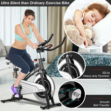 Load image into Gallery viewer, Gymax 30Lbs Stationary Training Bike Exercising Spinning Bicycle W/Monitor Gym