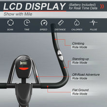 Load image into Gallery viewer, Gymax 30Lbs Stationary Training Bike Exercising Spinning Bicycle W/Monitor Gym