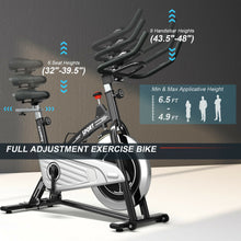 Load image into Gallery viewer, Gymax 30Lbs Stationary Training Bike Exercising Spinning Bicycle W/Monitor Gym