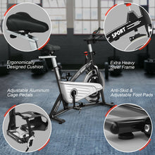 Load image into Gallery viewer, Gymax 30Lbs Stationary Training Bike Exercising Spinning Bicycle W/Monitor Gym