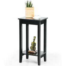 Load image into Gallery viewer, Gymax 2-Tier Nightstand End Side Table Coffee Table Wooden Legs Bedroom
