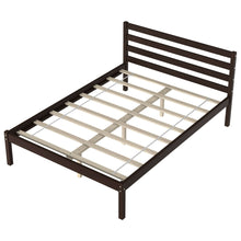 Load image into Gallery viewer, Gymax Full Wood Platform Bed Frame Headboard Slat Support Mattress Foundation