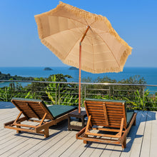 Load image into Gallery viewer, Gymax 6.5ft Thatch Tiki Beach Umbrella Outdoor Patio Umbrella w/ Adjustable Tilt
