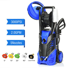 Load image into Gallery viewer, Gymax 3000PSI Electric High Pressure Washer 2000W 2GPM w/Patio Cleaner and 5 Nozzles