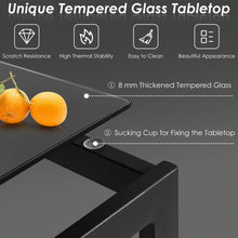 Load image into Gallery viewer, Gymax 5pcs Dining Set Glass Table Plastic Arm Chair Kitchen Furniture