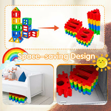 Load image into Gallery viewer, Gymax 32 Pieces Big Waffle Block Set Kids Educational Stacking Building Toy