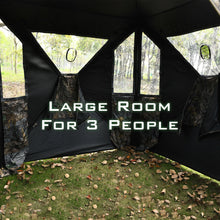 Load image into Gallery viewer, Gymax 3 Person Portable Hunting Blind Pop-Up Ground Tent w/ Gun Ports & Carrying Bag