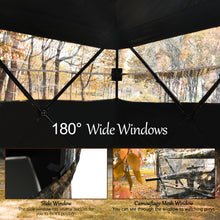 Load image into Gallery viewer, Gymax 3 Person Portable Hunting Blind Surround View Pop-Up Tent w/ Slide Mesh Window