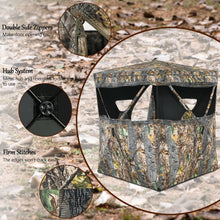 Load image into Gallery viewer, Gymax 3 Person Portable Hunting Blind Surround View Pop-Up Tent w/ Slide Mesh Window
