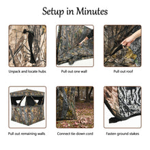 Load image into Gallery viewer, Gymax 3 Person Portable Hunting Blind Surround View Pop-Up Tent w/ Slide Mesh Window