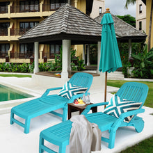 Load image into Gallery viewer, Gymax Set of 2 Patio Adjustable Chaise Lounge Chair Folding Sun Lounger Recliner