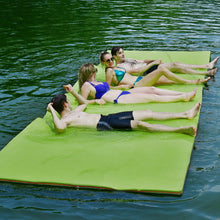 Load image into Gallery viewer, Gymax 12' x 6' Floating Water Pad Mat 3-Layer Foam Floating Island for Pool Lake