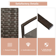 Load image into Gallery viewer, Gymax 4PCS Patio Garden Outdoor Rattan Wicker Furniture Set Brown