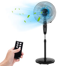 Load image into Gallery viewer, Gymax 18'' Dual Blade Pedestal Fan Adjustable Oscillating Stand Fan Home Office
