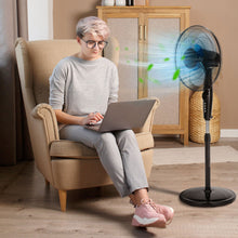 Load image into Gallery viewer, Gymax 18'' Dual Blade Pedestal Fan Adjustable Oscillating Stand Fan Home Office