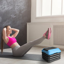 Load image into Gallery viewer, Gymax High Step Aerobic Platform Cardio Fitness Exercise Stepper w/ Risers