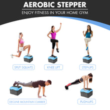 Load image into Gallery viewer, Gymax High Step Aerobic Platform Cardio Fitness Exercise Stepper w/ Risers