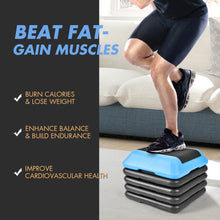 Load image into Gallery viewer, Gymax High Step Aerobic Platform Cardio Fitness Exercise Stepper w/ Risers
