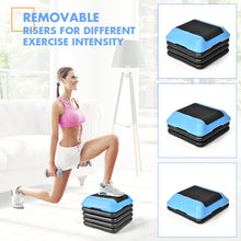 Load image into Gallery viewer, Gymax High Step Aerobic Platform Cardio Fitness Exercise Stepper w/ Risers